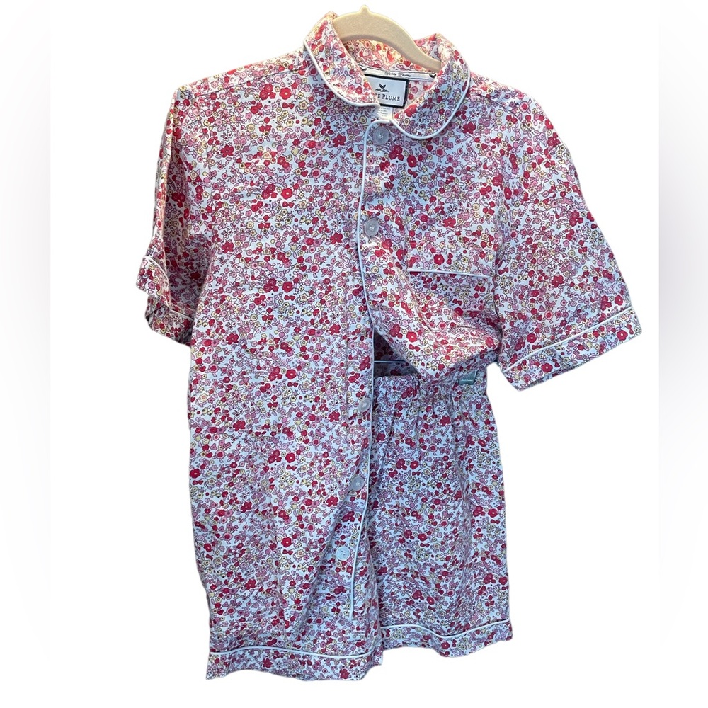 Girls Petite Plume Floral Pajama Set size 10